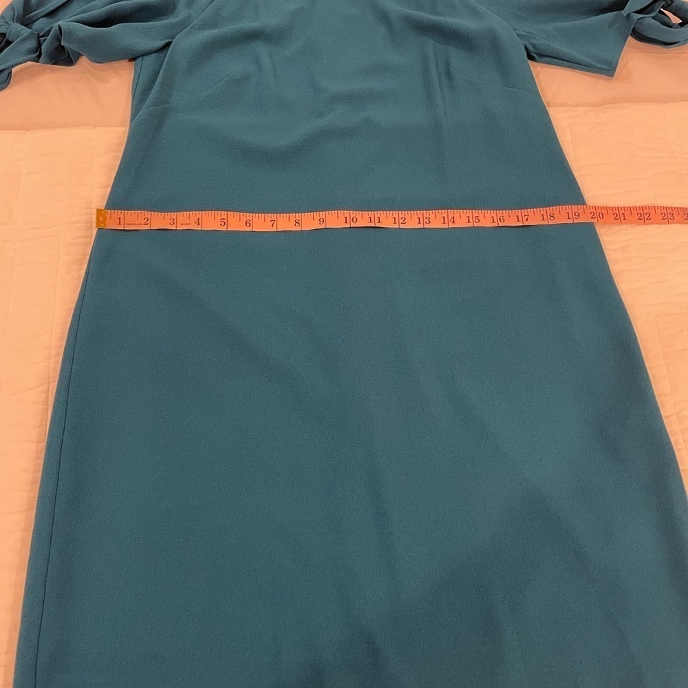 Vince Camuto Size Large Blue Dress with slit tie arms - Picture 7 of 9